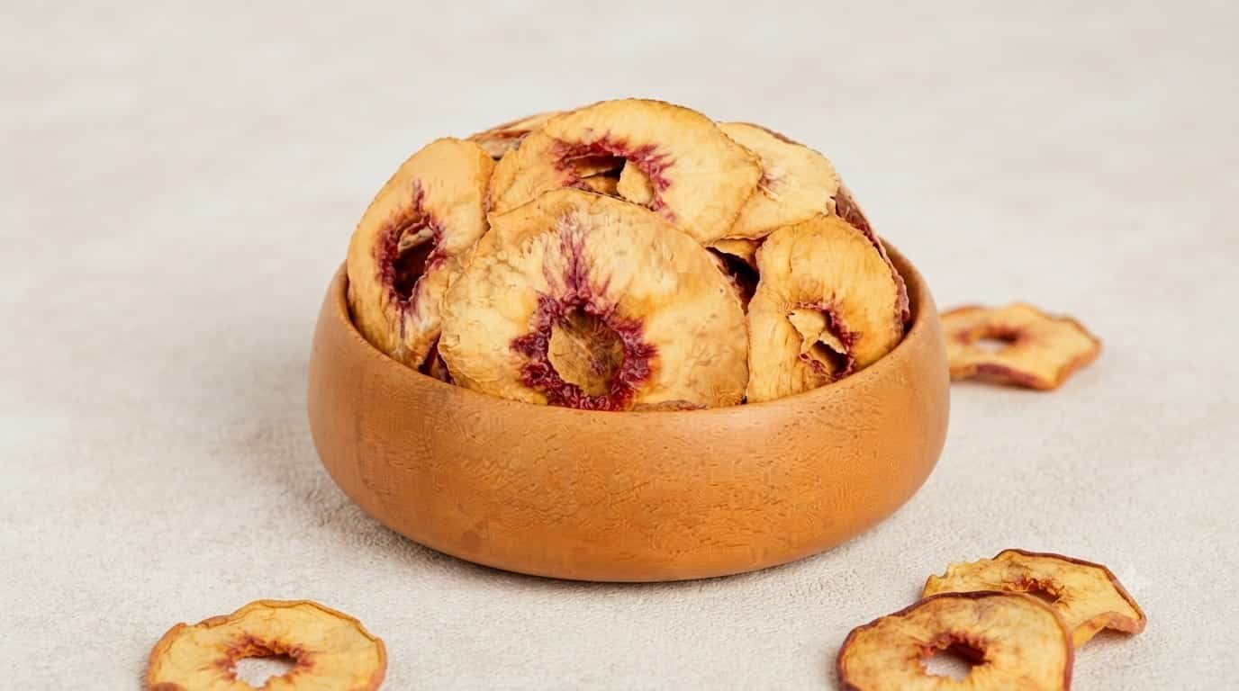 میوه خشک هلو زعفرانی با رنگ طلایی و رایحه متفاوت